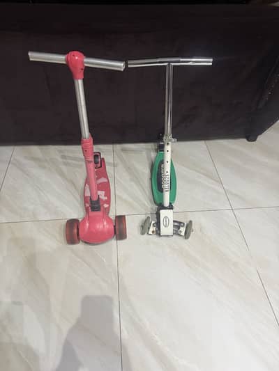 Both scooties in perfect