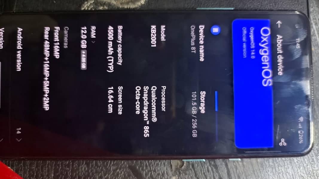 One Plus 8T 4