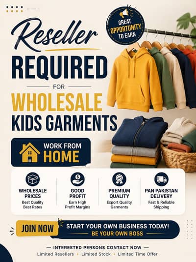 Reseller Required for Wholesale kids variety