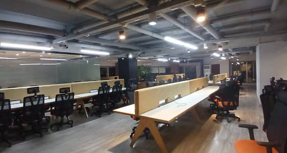 12000 Sq Ft Fully Furnished BRAND NEW Office With 50 KWA Solor Power Almost 100 Persons Setting Area