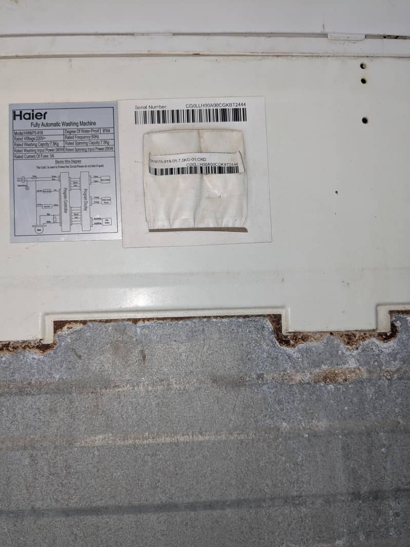 Haier automatic washing machine 4