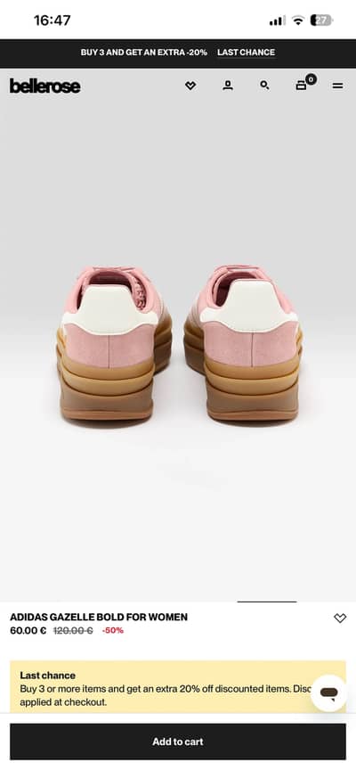 Brand New Adidas Gazelle Bold Platform Sneakers – Size UK 5 / EUR 38