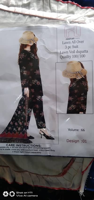 nishat bare arz brand 3piec suit for sale new stok