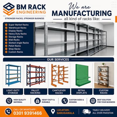 Racks ,Duble side Racks, Display racks, Gandola Racks, Iron  Racks,