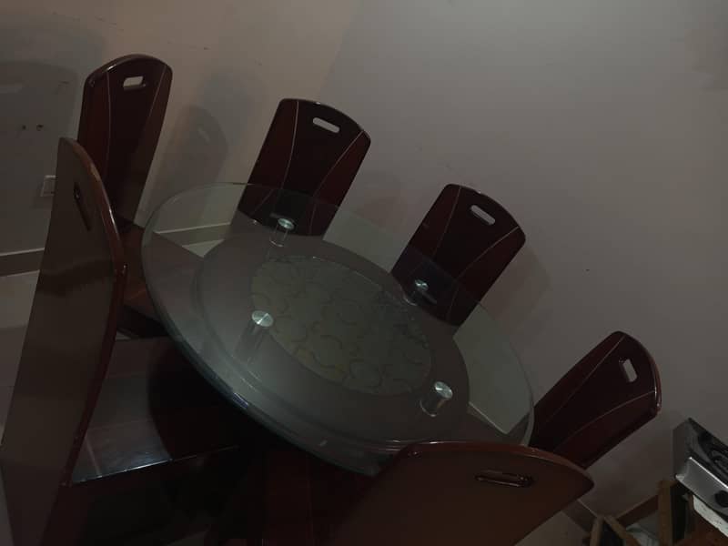 round dining table 6 sitter 6