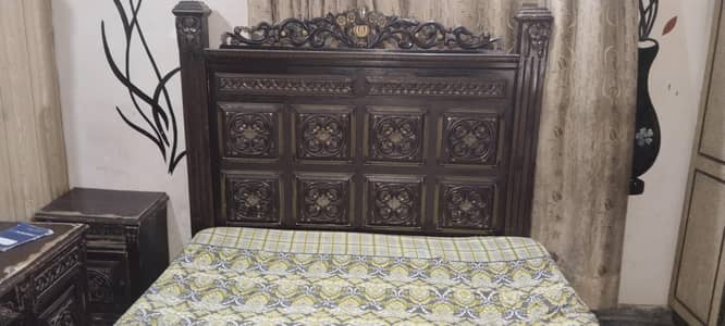 Bed with dressing