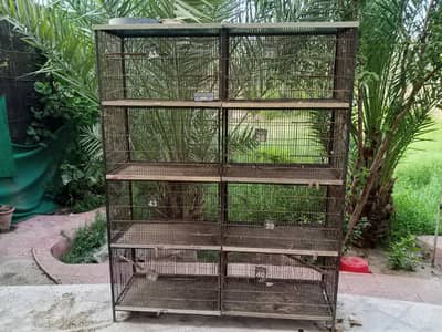 8 portion bird cage available