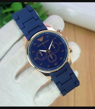 Emporio Armani Chronograph Watch Stainless Steel Black