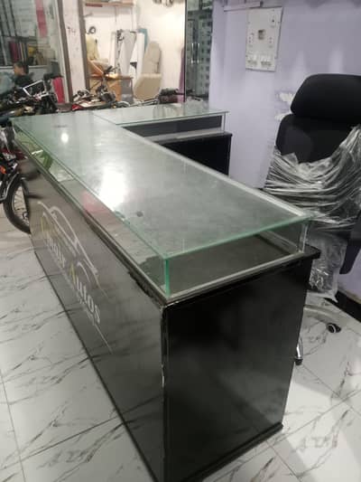 lasani Counter 6 blocks with sliding glass add