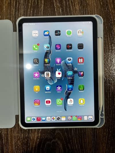 Apple iPad A16 11th Gen 128GB Silver | 10/10 | Stylus + Magnetic Case