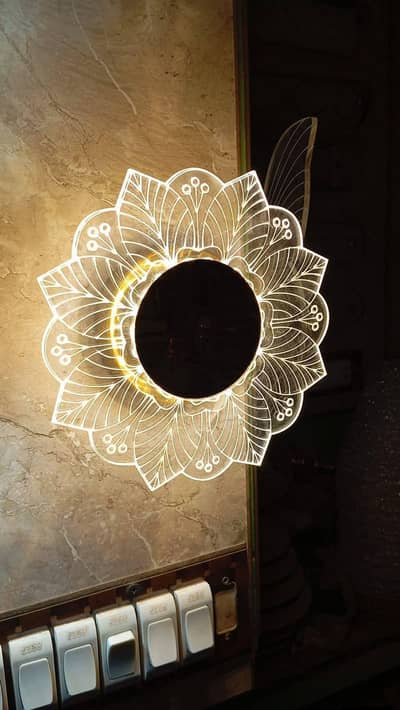 acrylic wall light