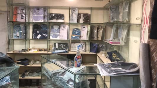 shop counter and sheleves