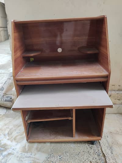 Computer Wooden Trolley