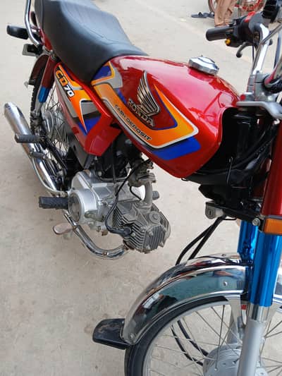 Honda CD70 For Sale 2025 model Red Color