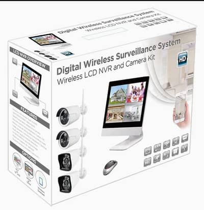 4CH  NVR 10.1" Table Monitor WiFi Network ip system for  Cameras