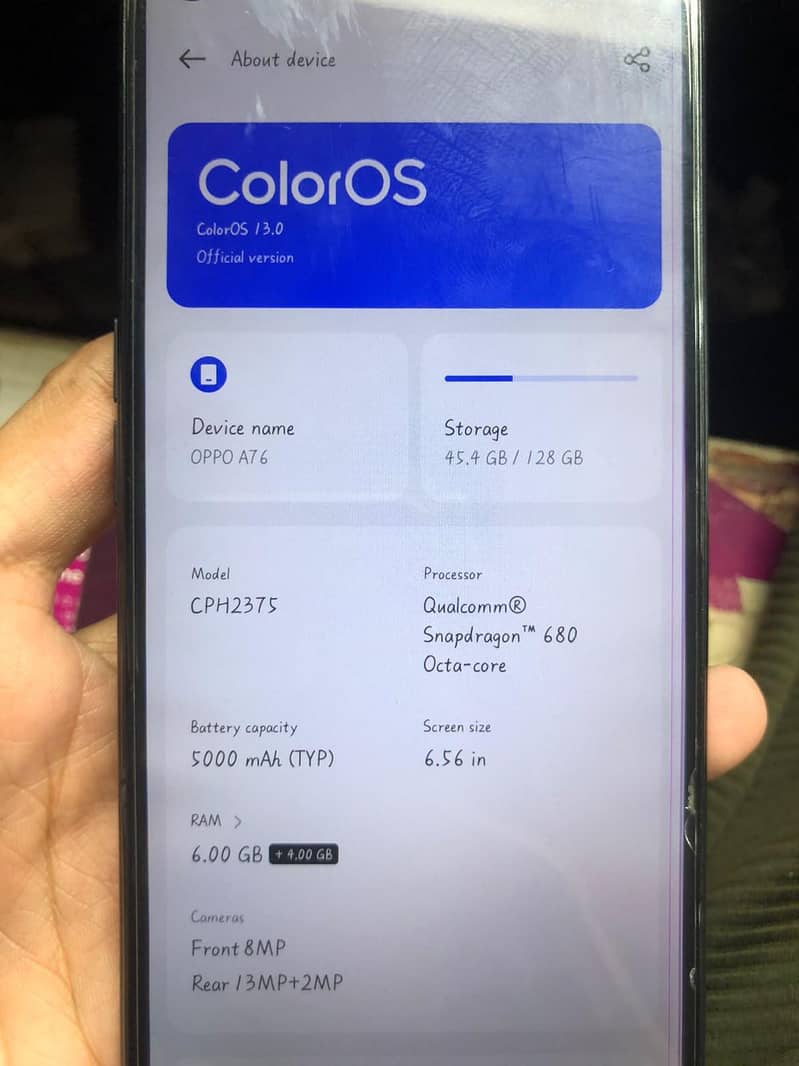 OPPO A76 3