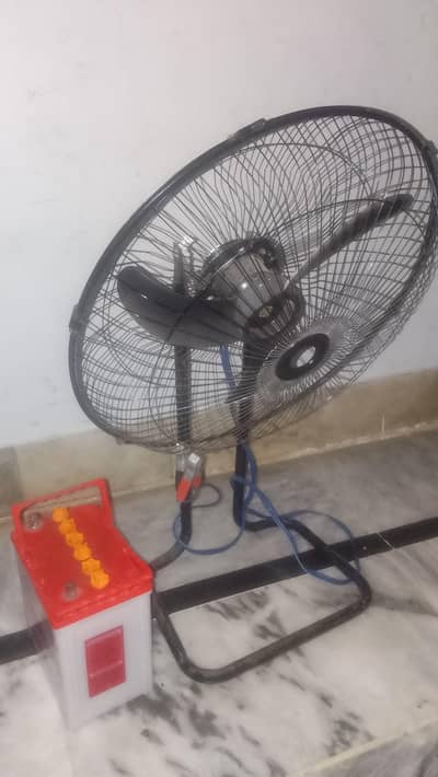 pedestal fan with battery for sale