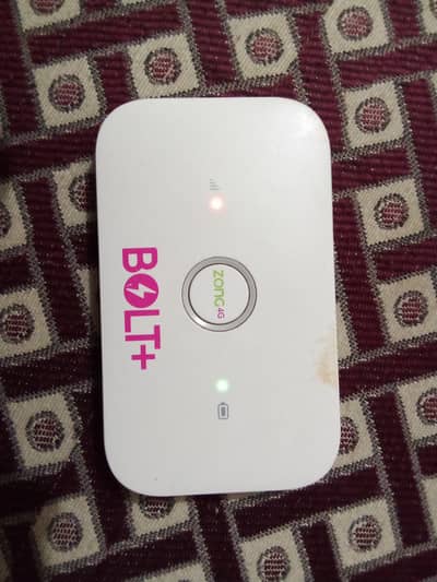 Zong 4G BOLT+ WIFI  with good condition