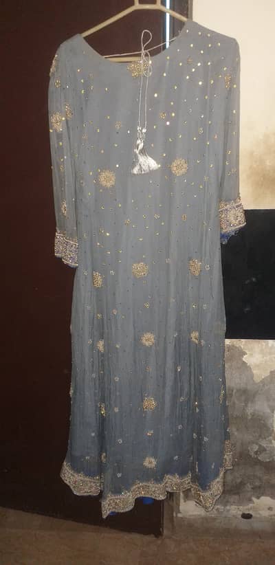 Heavy embroidered bridal maxi +duppata +trouser worn once excellent