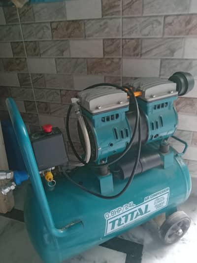 Total 24L oil free air compressor