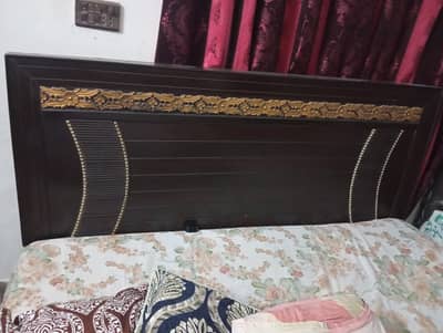 king size solid wood  bed