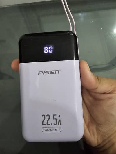 PISEN 20,000mAh Power Bank – Excellent Condition