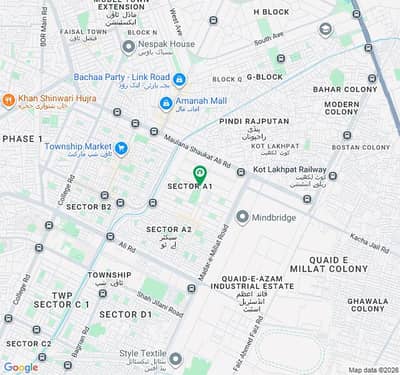 Double Storey House For Rent A1 Society Ph. 1, 5 Beds Facing Park