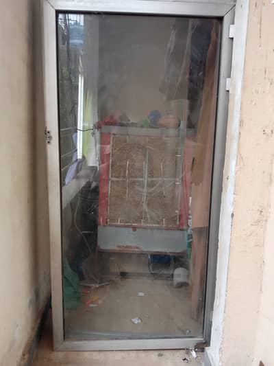 Silver Glass Door