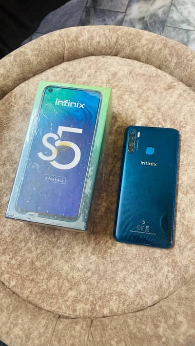 infinix S5 4/64 PTA Approved. With Box