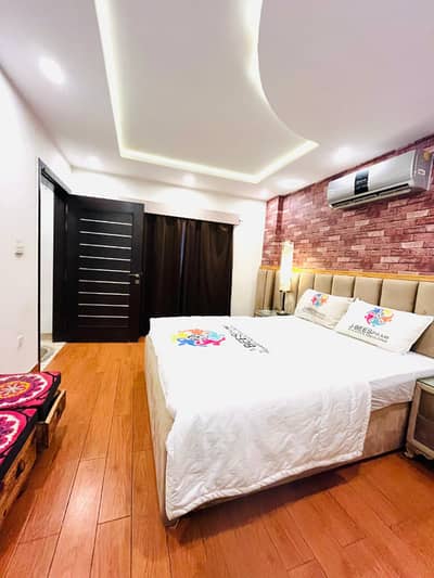 One Bed Apartment Furnished For Rent In bahria town Like New Family Building