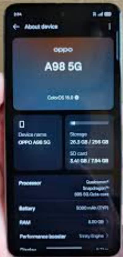 Oppo A98 in lush condition 8/256