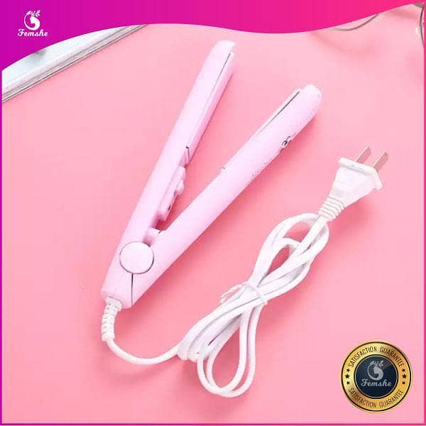 Mini Hair Straightener, Electronic Fast Hair Straightener Portable Mini Hair Flat Iron