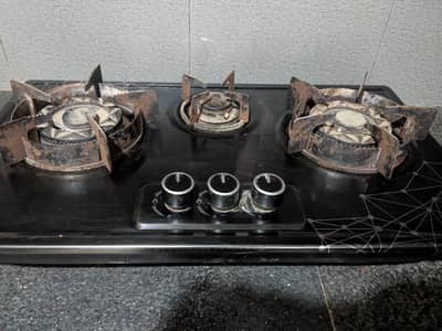 3 Burner Heavy Duty Gas Stove / Hob in Good Working Condition