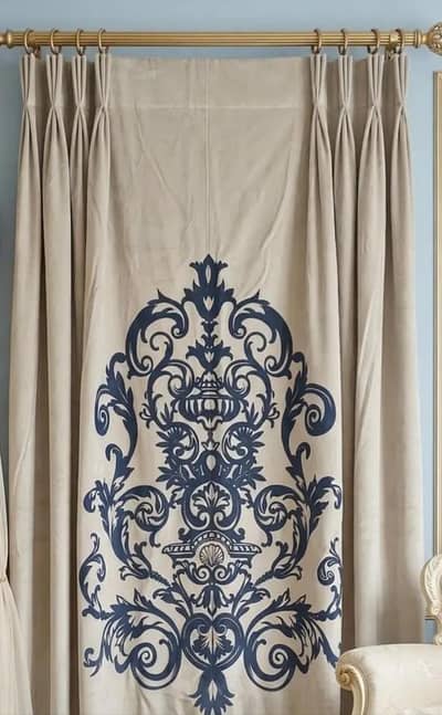 stitched curtains 4 penals 20 days used for hanging no bargain