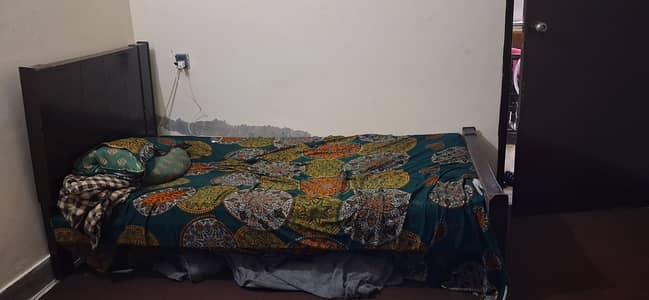 Wooden bed along Matress -Gulberg lll