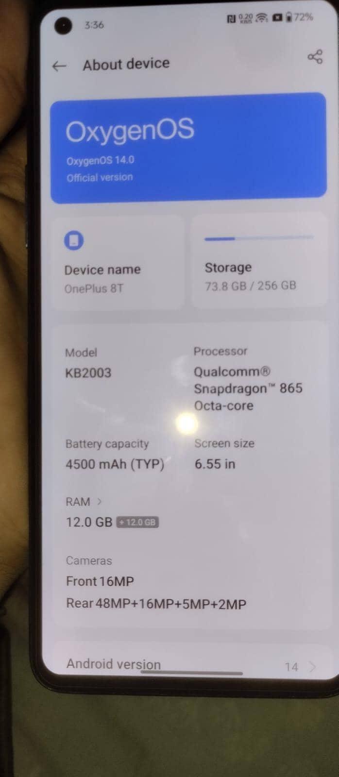 One Plus 8T 2