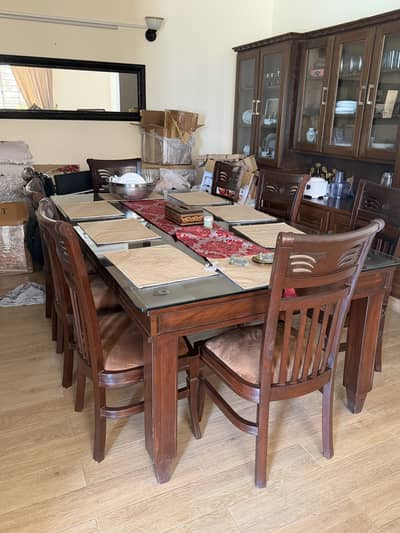 8 seater sofa with glass top 12mm