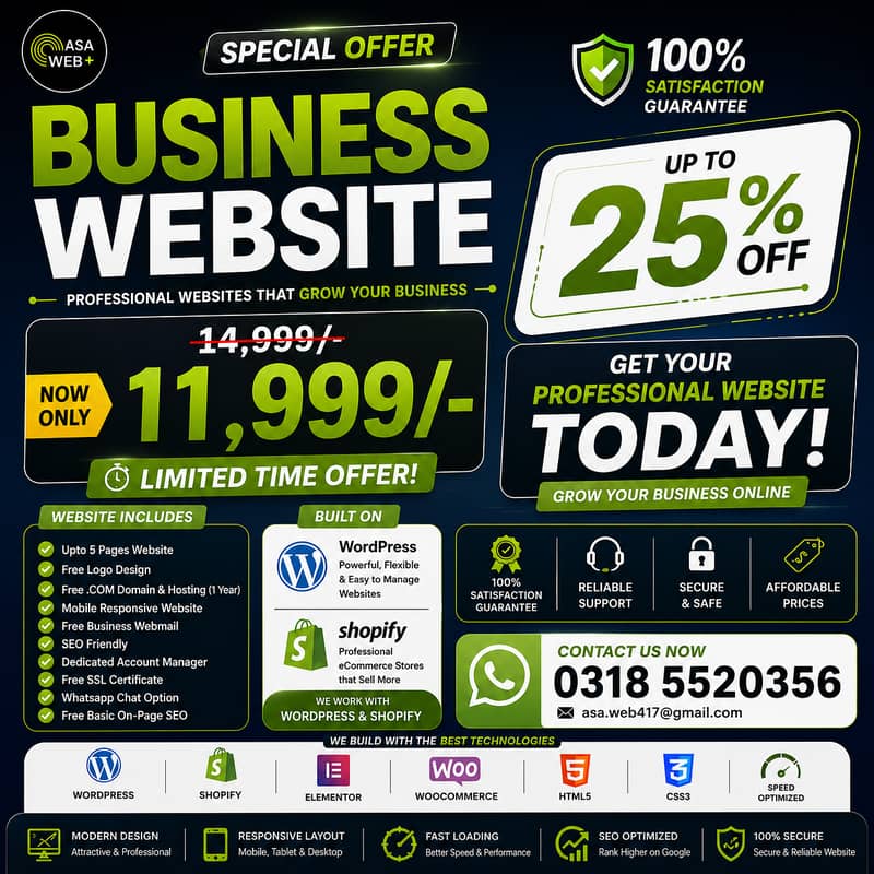 Website Developer | WordPress Shopify Ecommerce Website. 0