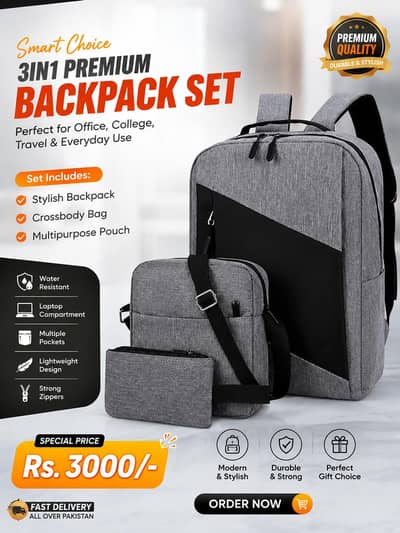 Ultimate Office & Travel Backpack Set