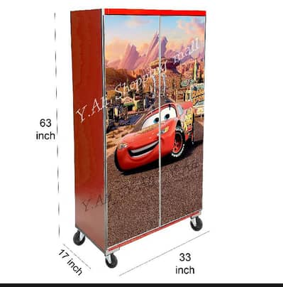 2 door lamination sheet baby wardrobe