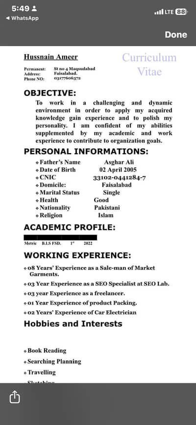 job chahaiy
