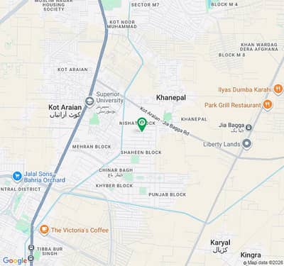 10 Marla Residential Corner Plot Available For Sale In Chinar Bagh Nishat Block
