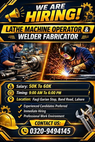 Lathe machine operator [kharadia] welder fabricator