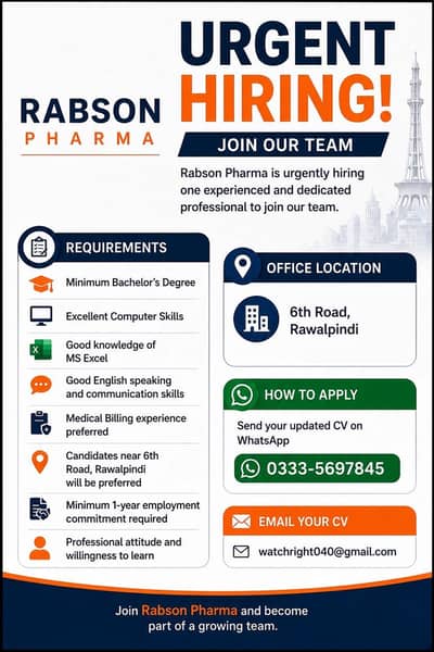 Manager Needed For pharmaceuticals company