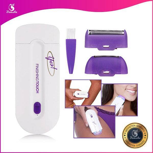 YES Finishing Touch USB Rechargeable 2 In 1 Instant Painless Hair Removal Machine For Men Women Legs Arm Face Body