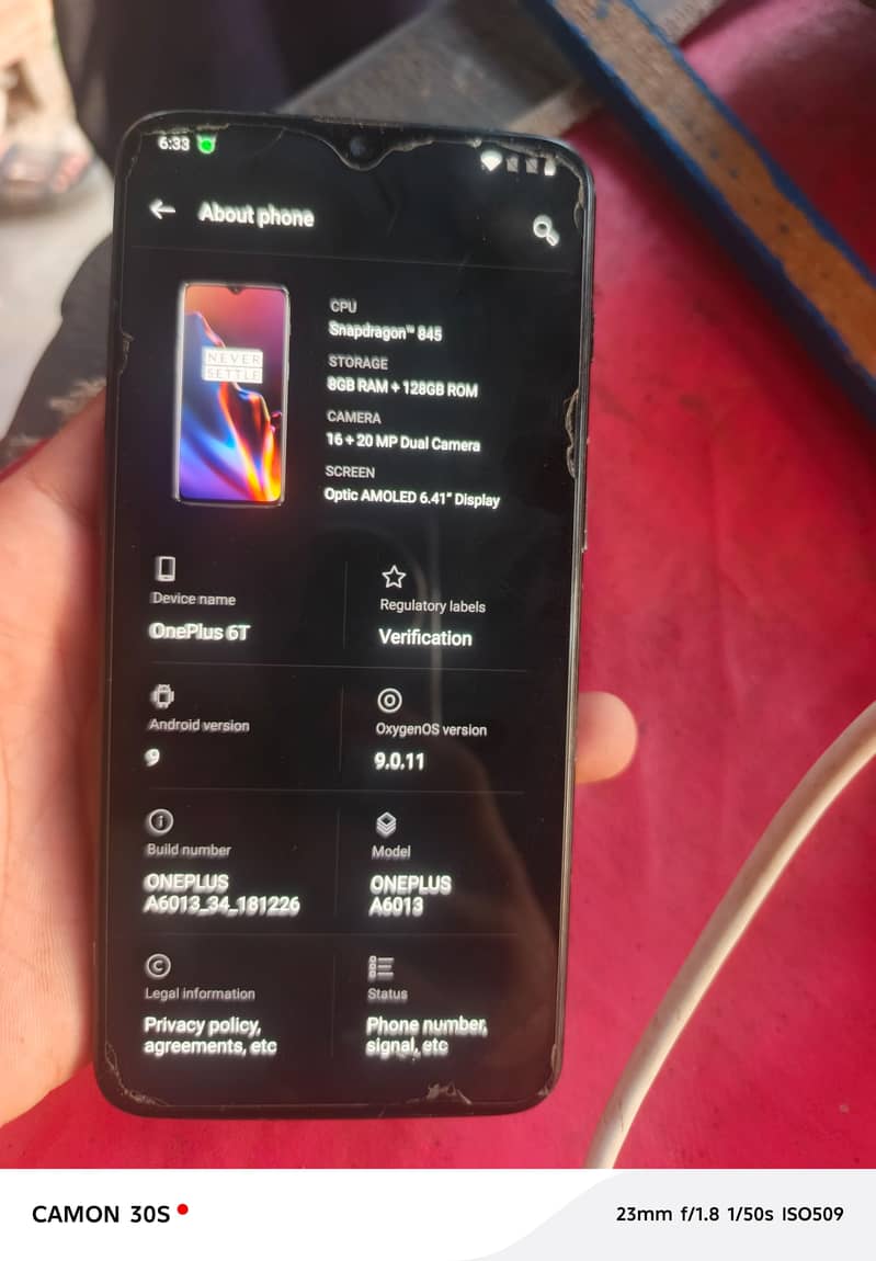 One Plus 6T 7