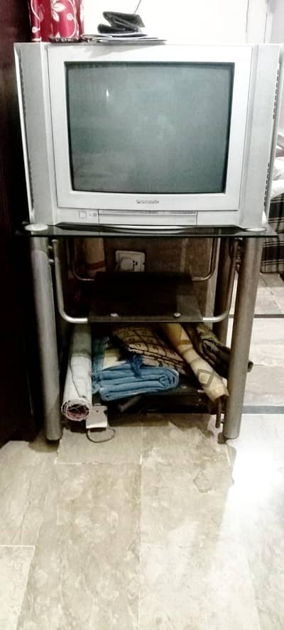 Panasonic Tv 21 inch + with Trolley Urgent Sale