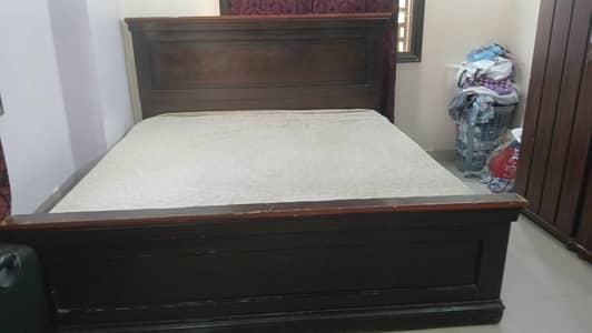 bed with mattress