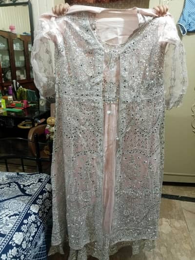 heavy embroiderad net maxi faraq
