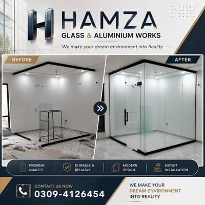 12mm Glass door Partition/glass partiton/Aluminum glass windows